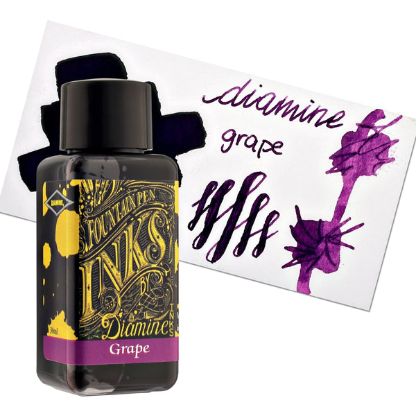 Diamine Classic Bottled Ink in Grape Purple Bottled Ink