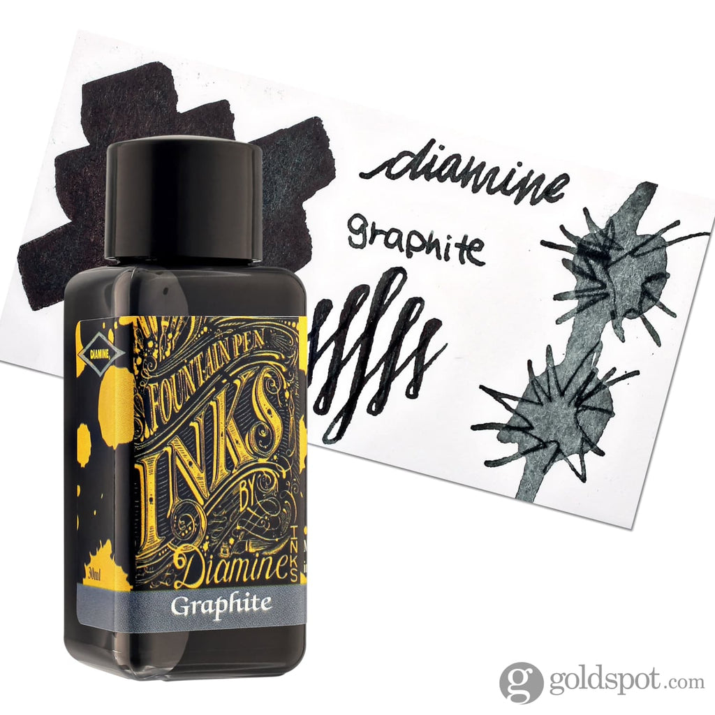 Diamine Classic Bottled Ink in Graphite 30ml Bottled Ink