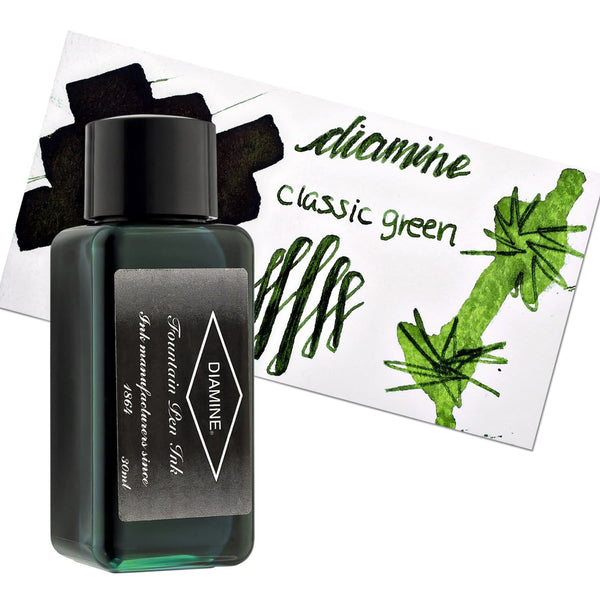 Diamine Classic Bottled Ink in Classic Green Bottled Ink