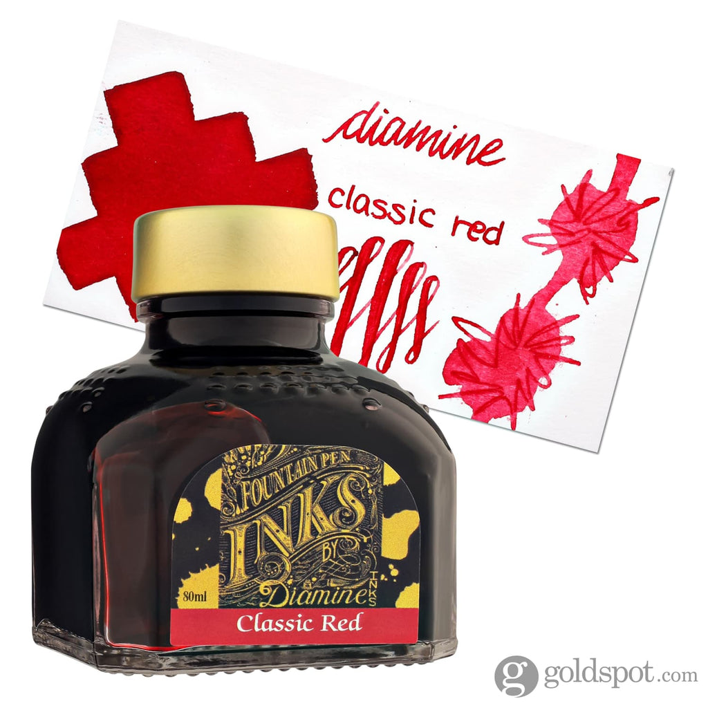 Diamine Classic Bottled Ink in Classic Red 80ml Bottled Ink