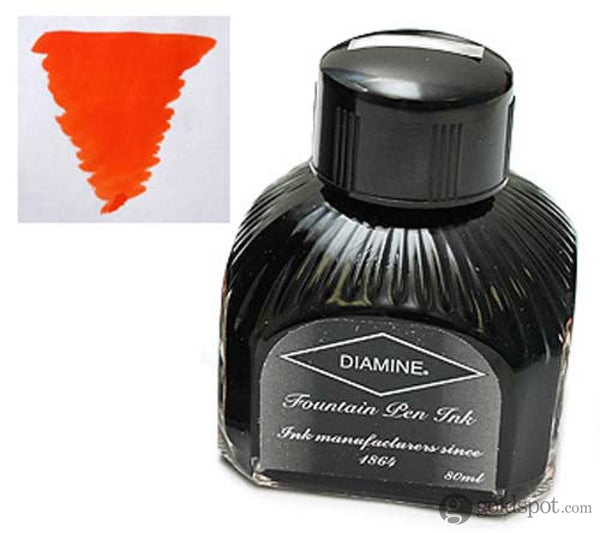Diamine Classic Bottled Ink in Sunset Orange 80ml Bottled Ink