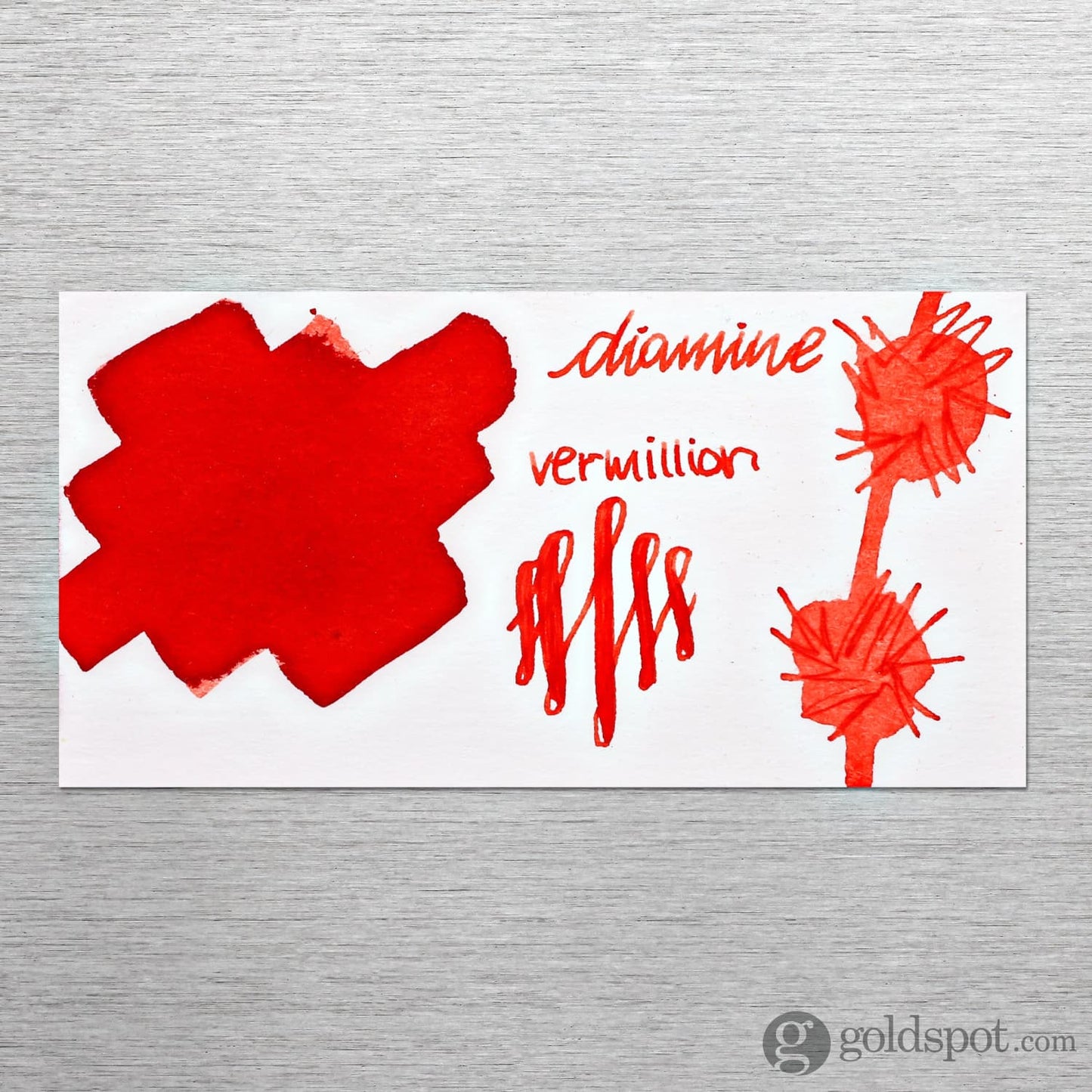 Diamine Classic Bottled Ink in Vermillion Orange Bottled Ink