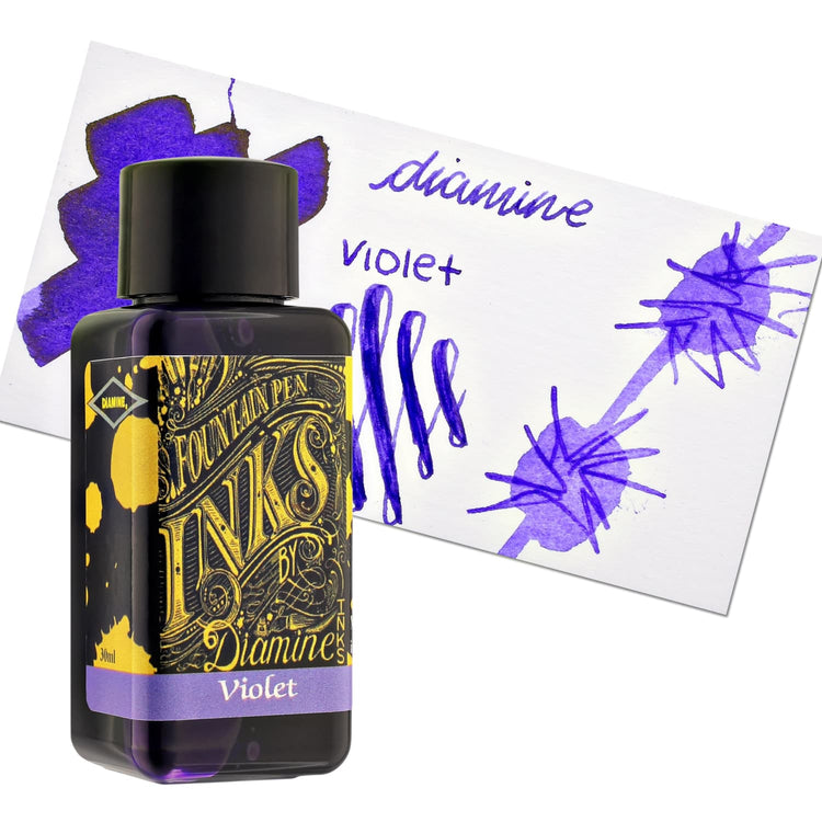 Diamine Classic Bottled Ink in Violet Purple Bottled Ink