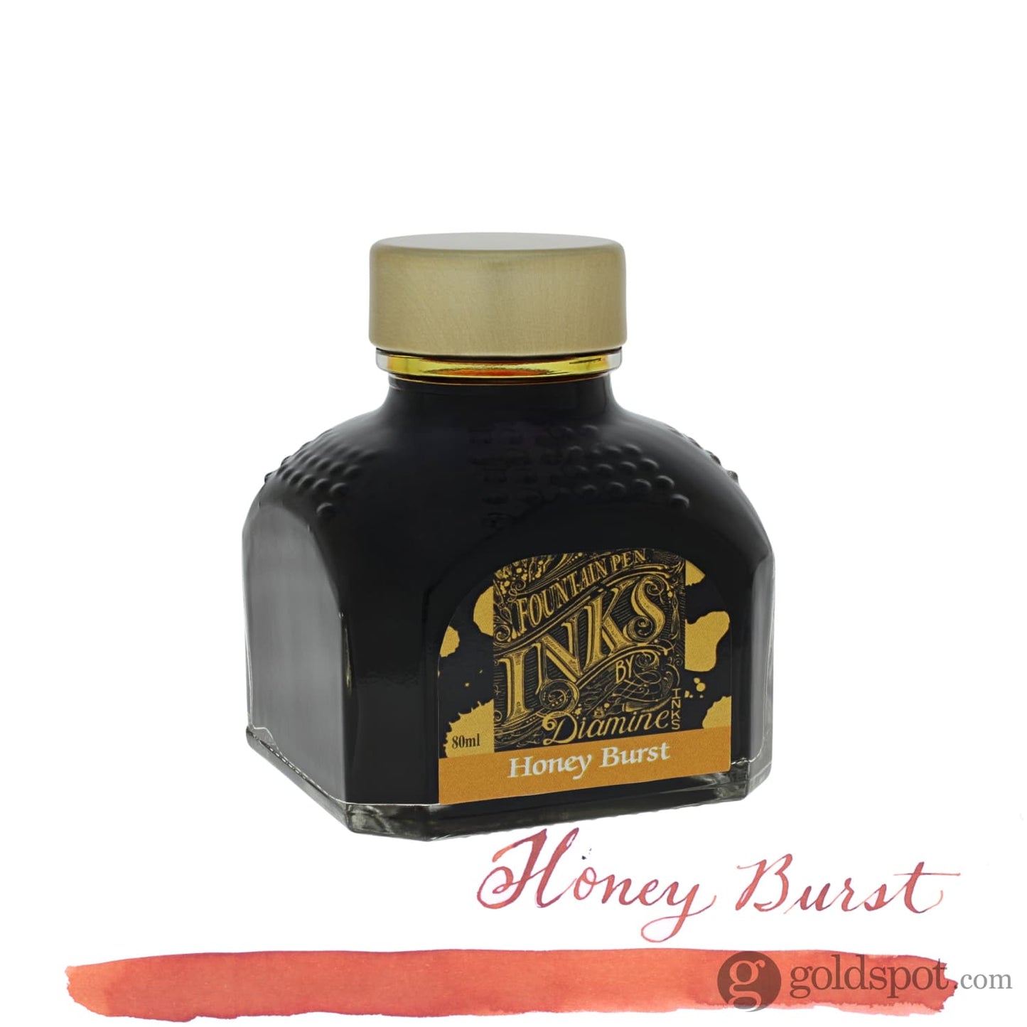 Diamine Guitar Bottled Ink in Honey Burst 80ml Bottled Ink