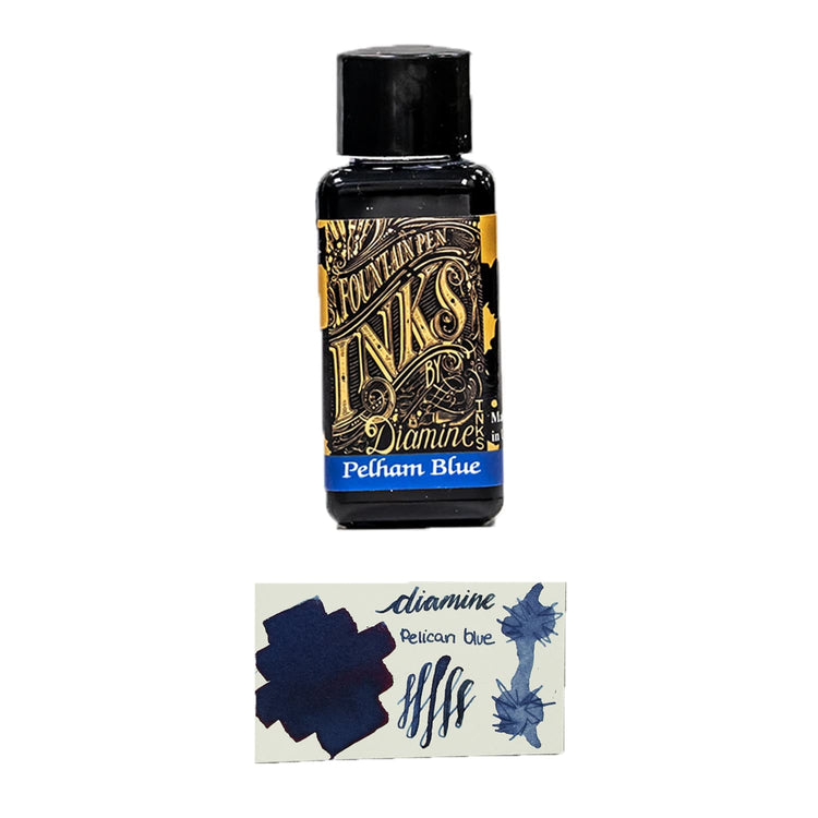 Diamine Guitar Bottled Ink in Pelham Blue Burst Bottled Ink