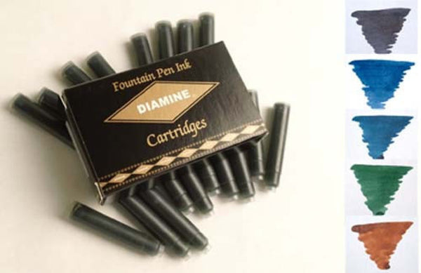 Diamine Ink Cartridge in Classic - Pack of 20 Fountain Pen Cartridges