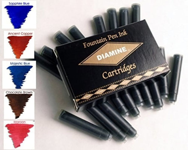 Diamine Ink Cartridge in Sovereign - Pack of 20 Fountain Pen Cartridges