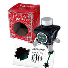 Diamine Inkvent Red Edition Sheen Bottled Ink in Black Ivy - 50 mL Bottled Ink
