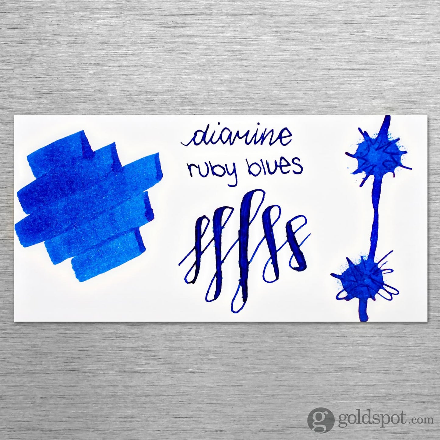 Diamine Inkvent Red Edition Sheen Bottled Ink in Ruby Blues - 50 mL Bottled Ink