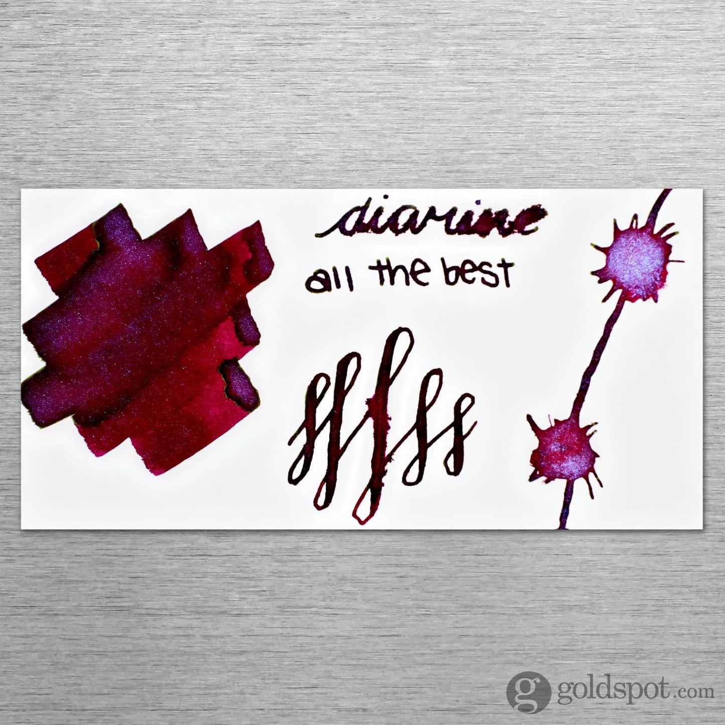 Diamine Inkvent Red Edition Shimmer & Sheen Bottled Ink in All The Best - 50 mL Bottled Ink