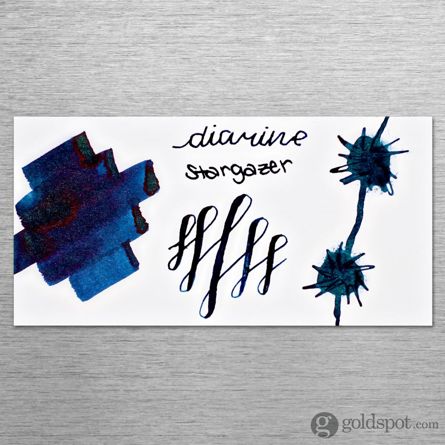 Diamine Inkvent Red Edition Shimmer & Sheen Bottled Ink in Stargazer - 50 mL Bottled Ink