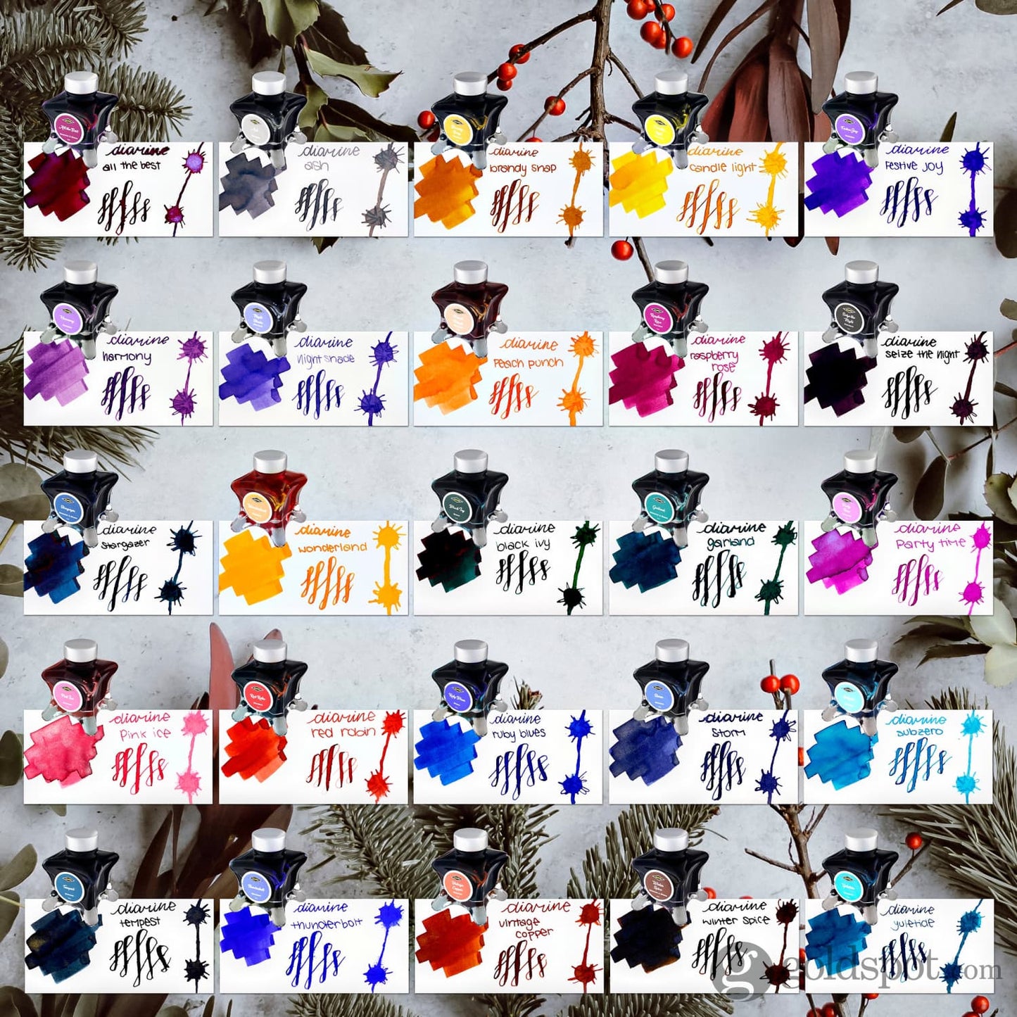 Diamine Inkvent Red Edition Standard Bottled Ink in Wonderland - 50 mL Bottled Ink