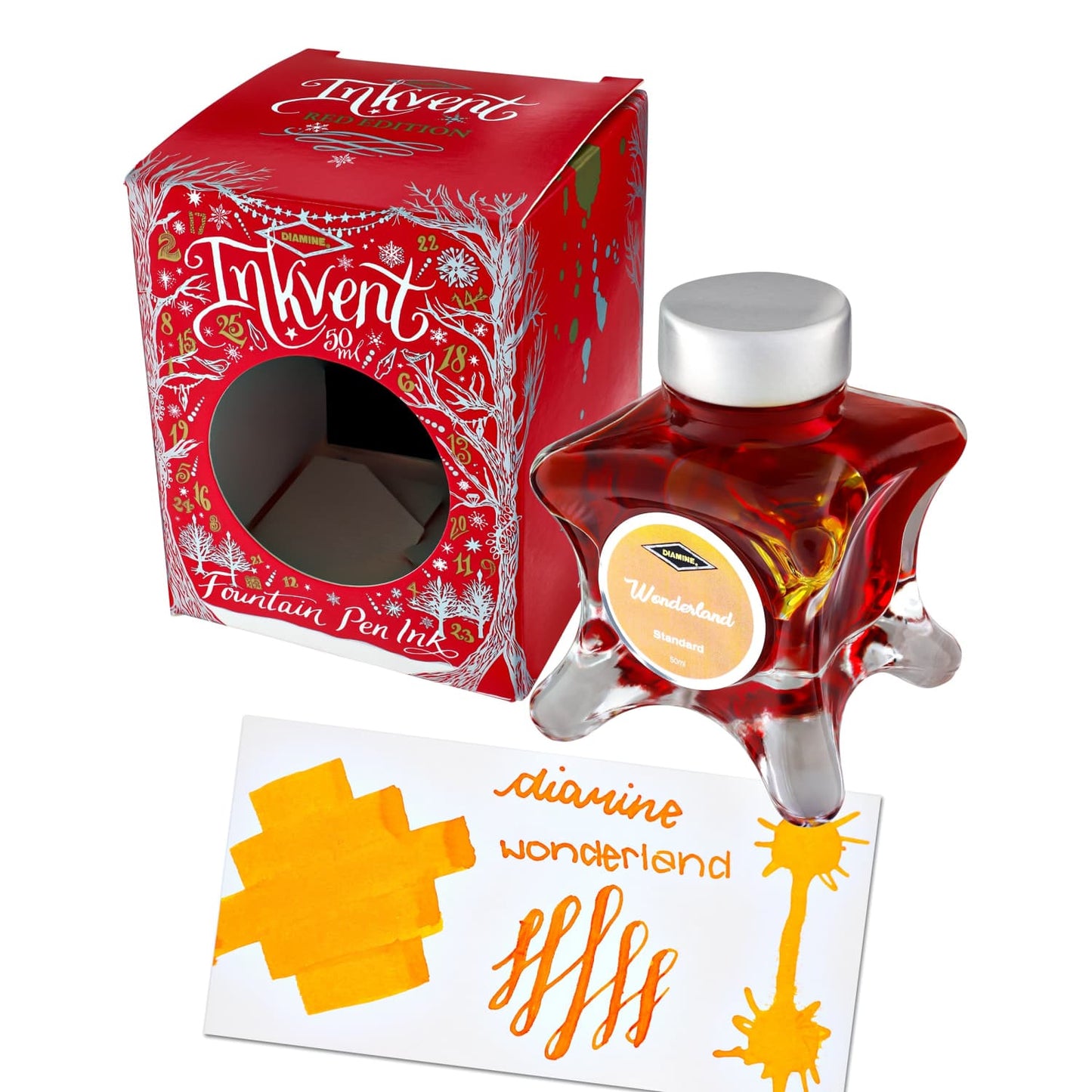 Diamine Inkvent Red Edition Standard Bottled Ink in Wonderland - 50 mL Bottled Ink
