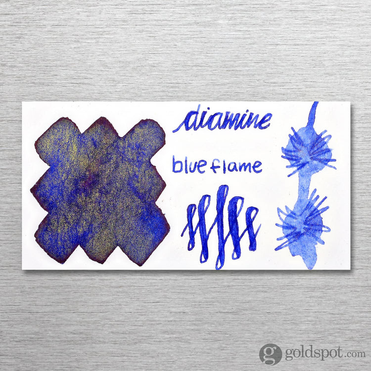 Diamine Shimmer Bottled Ink in Blue Flame - 50 mL Bottled Ink