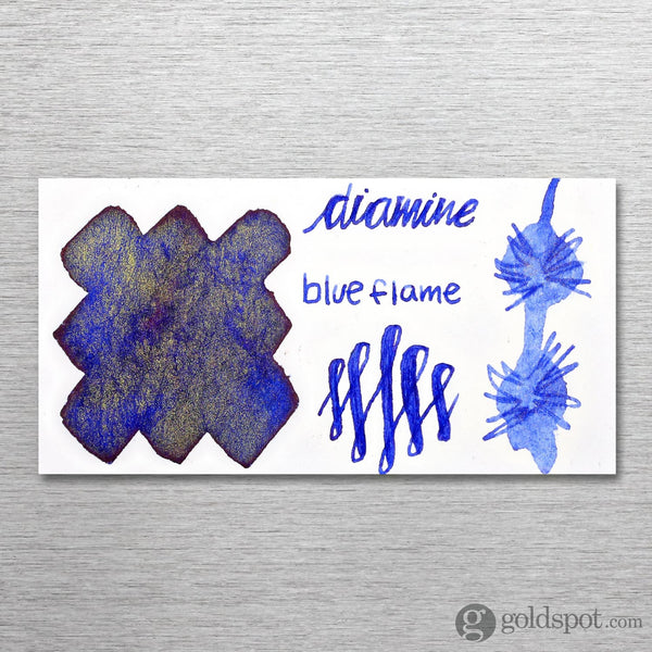 Diamine Shimmer Bottled Ink in Blue Flame - 50 mL Bottled Ink