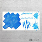 Diamine Shimmer Bottled Ink in Blue Lightning - 50 mL Bottled Ink
