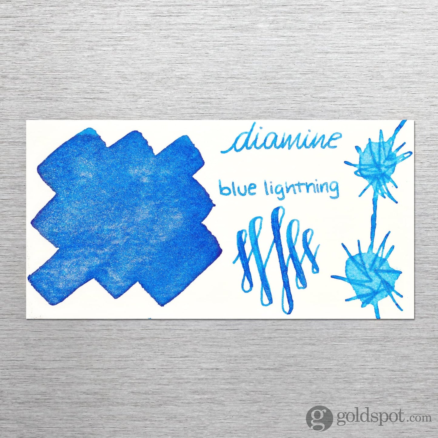 Diamine Shimmer Bottled Ink in Blue Lightning - 50 mL Bottled Ink