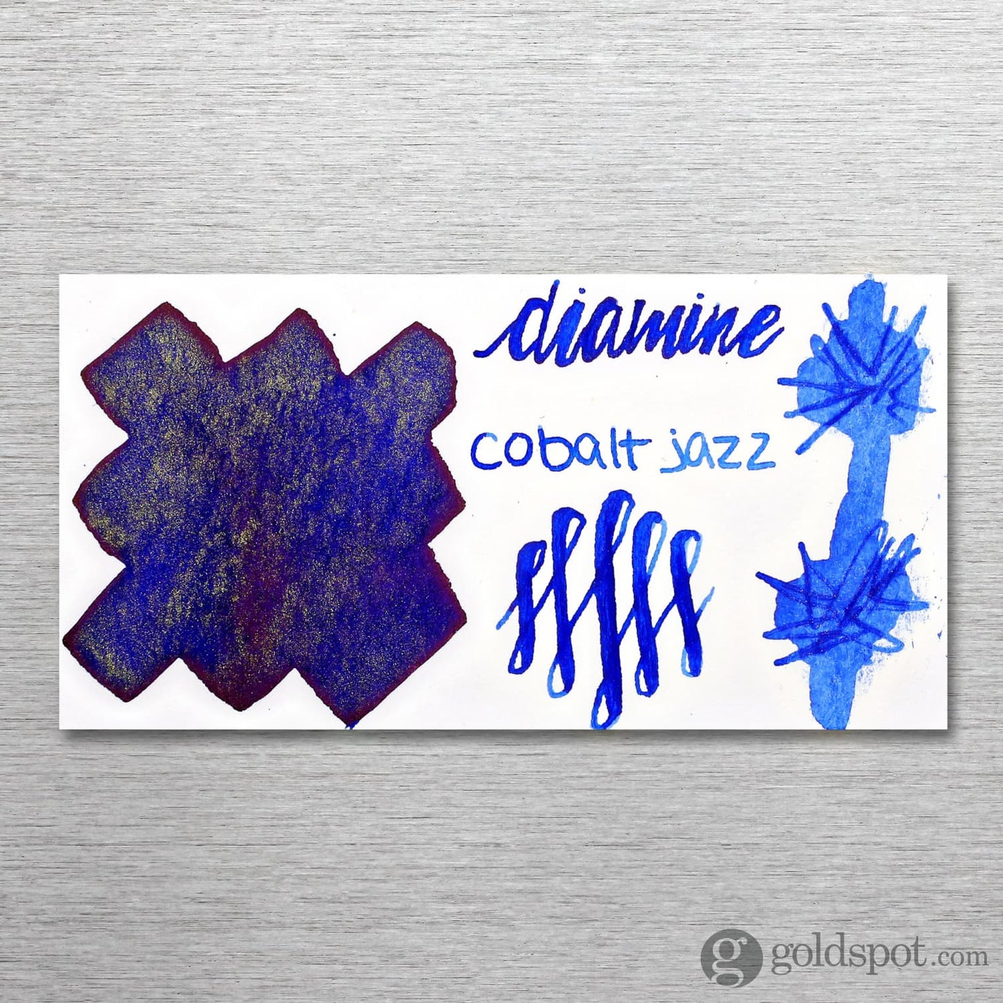 Diamine Shimmer Bottled Ink in Cobalt Jazz Blue - 50 mL Bottled Ink