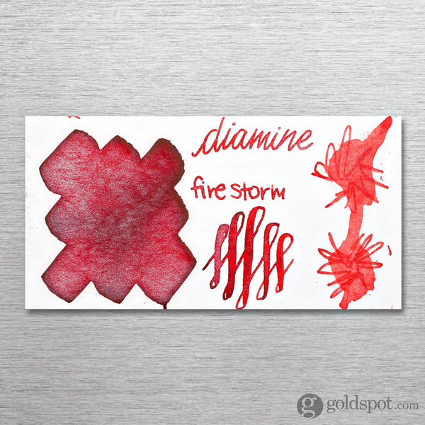 Diamine Shimmer Bottled Ink in Firestorm Red - 50 mL Bottled Ink
