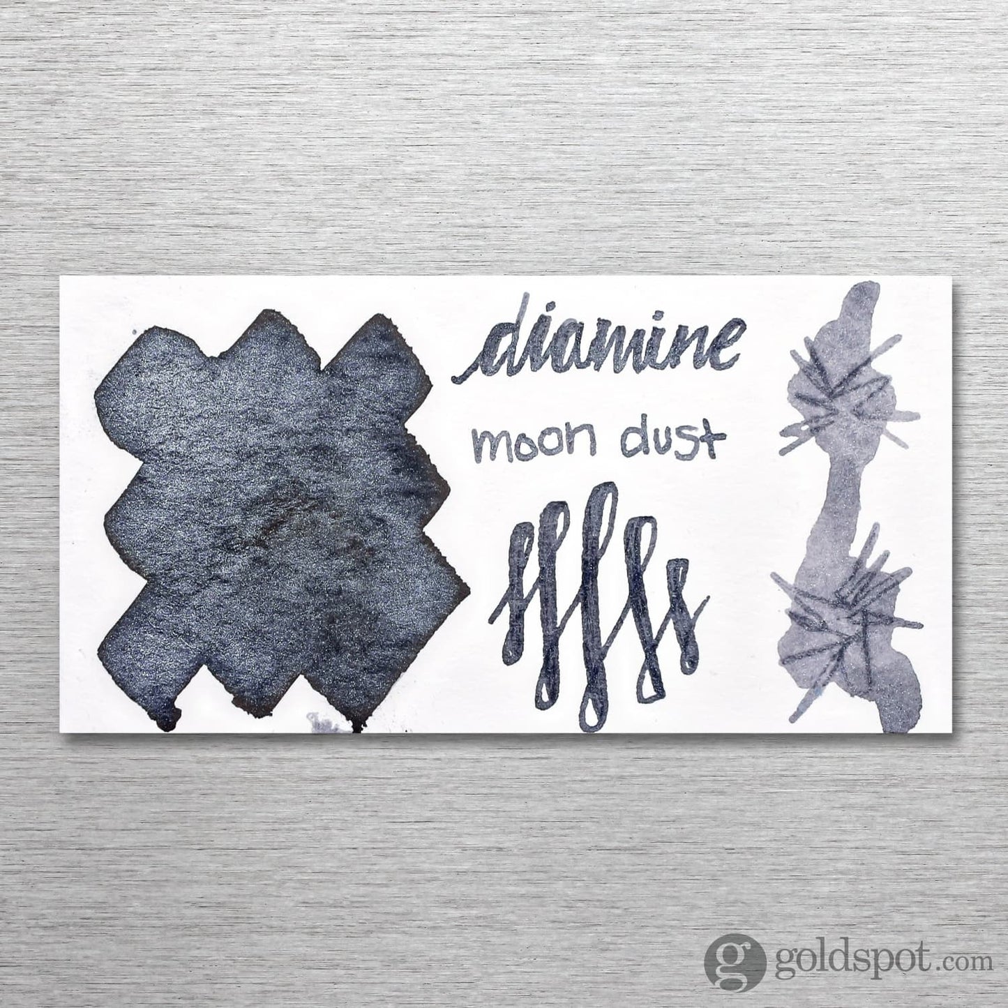 Diamine Shimmer Bottled Ink in Moon Dust Grey - 50 mL Bottled Ink