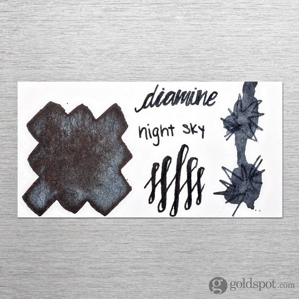 Diamine Shimmer Bottled Ink in Night Sky Black Sparkle - 50 mL Bottled Ink