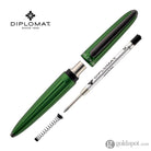 Diplomat Aero Ballpoint Pen in Green Ballpoint Pen