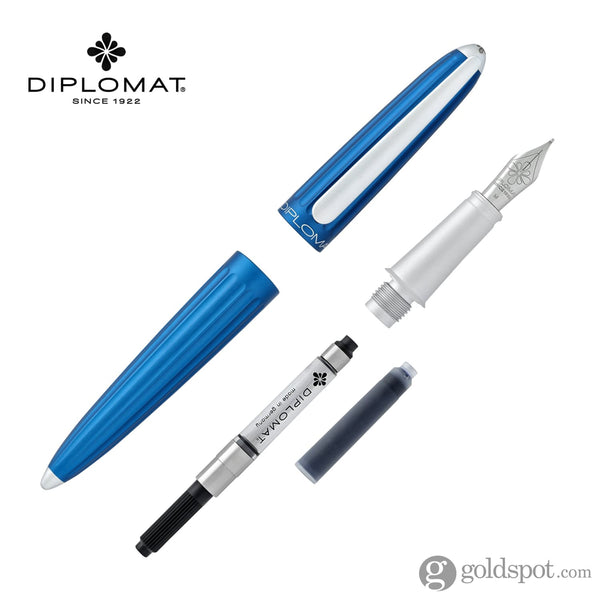 Diplomat Aero Fountain Pen in Blue Fountain Pen