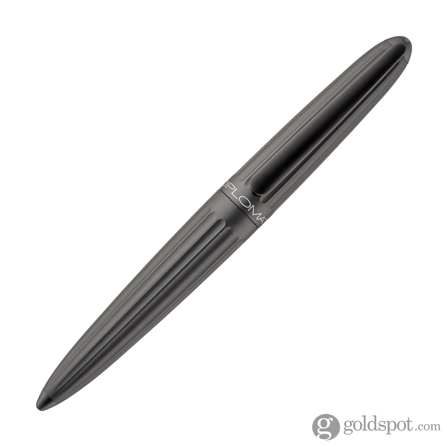 Diplomat Aero Fountain Pen in Grey - 14K Gold Fountain Pen