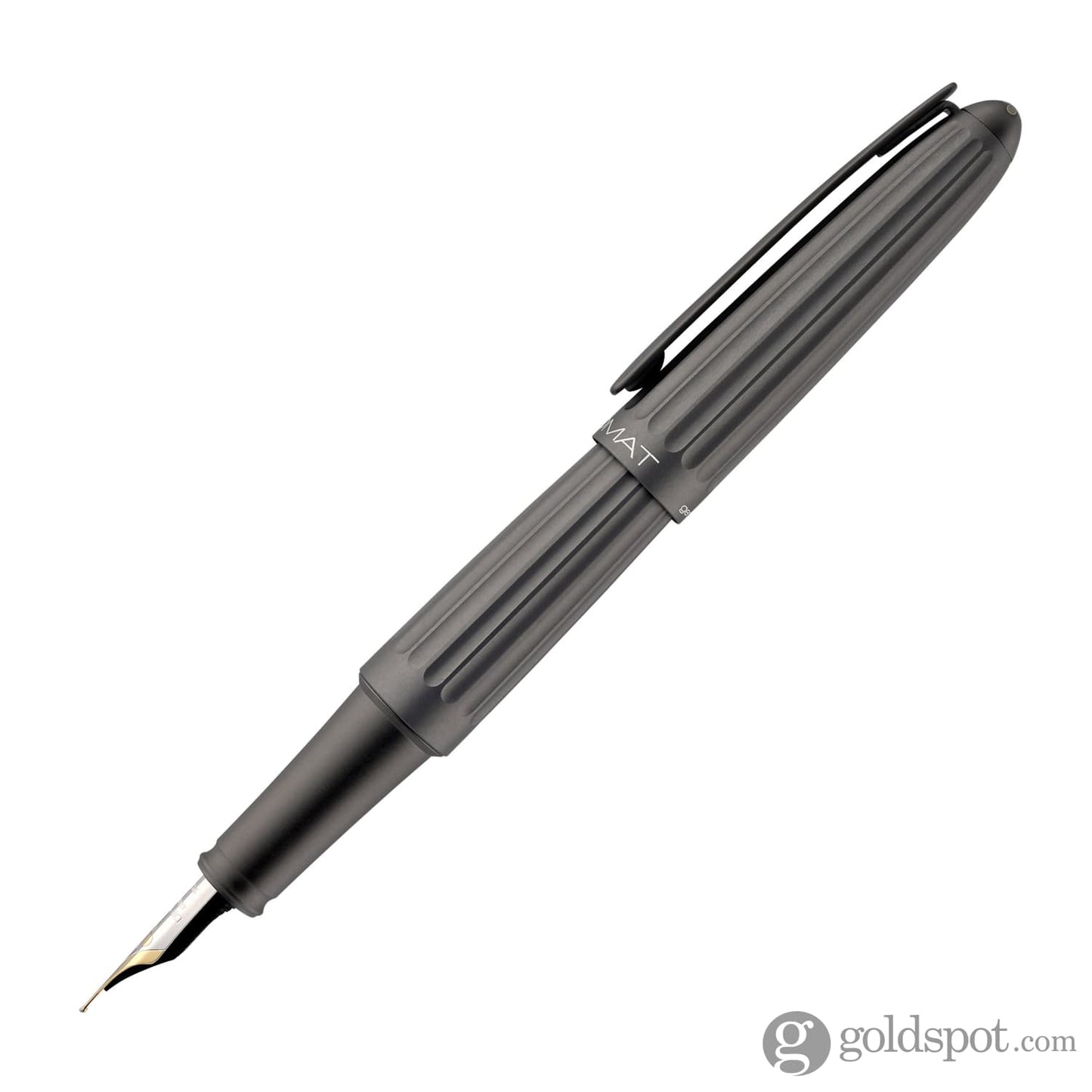 Diplomat Aero Fountain Pen in Grey - 14K Gold Fountain Pen
