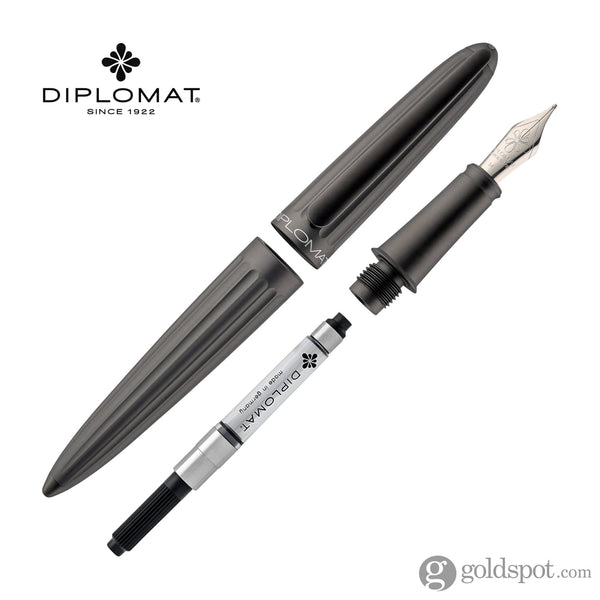 Diplomat Aero Fountain Pen in Grey Fountain Pen