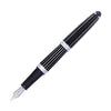Diplomat Aero Fountain Pen in Stripes Black Fountain Pen