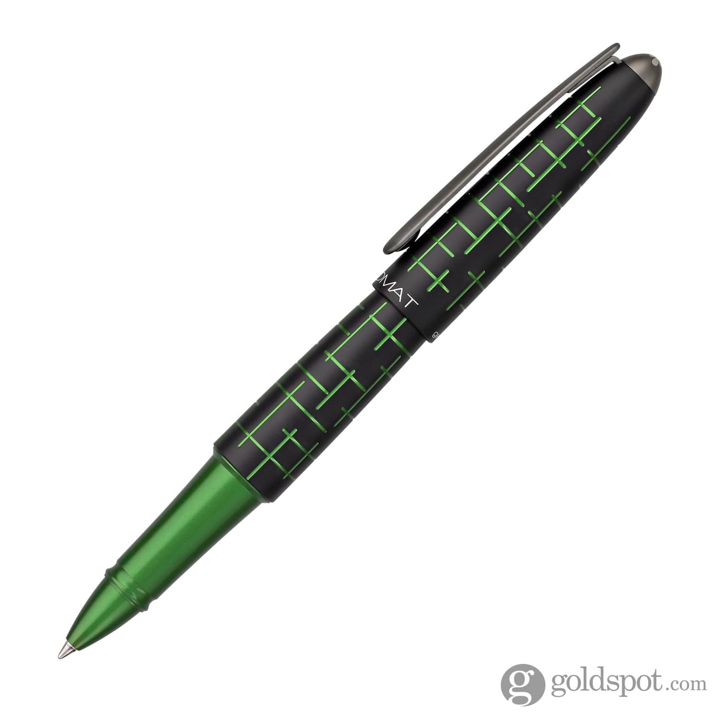 Diplomat Elox Matrix Rollerball Pen in Ring BlackGreen Rollerball Pen