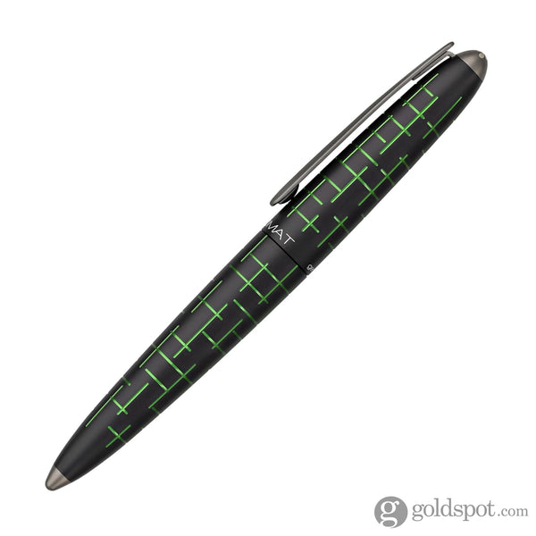 Diplomat Elox Matrix Rollerball Pen in Ring BlackGreen Rollerball Pen