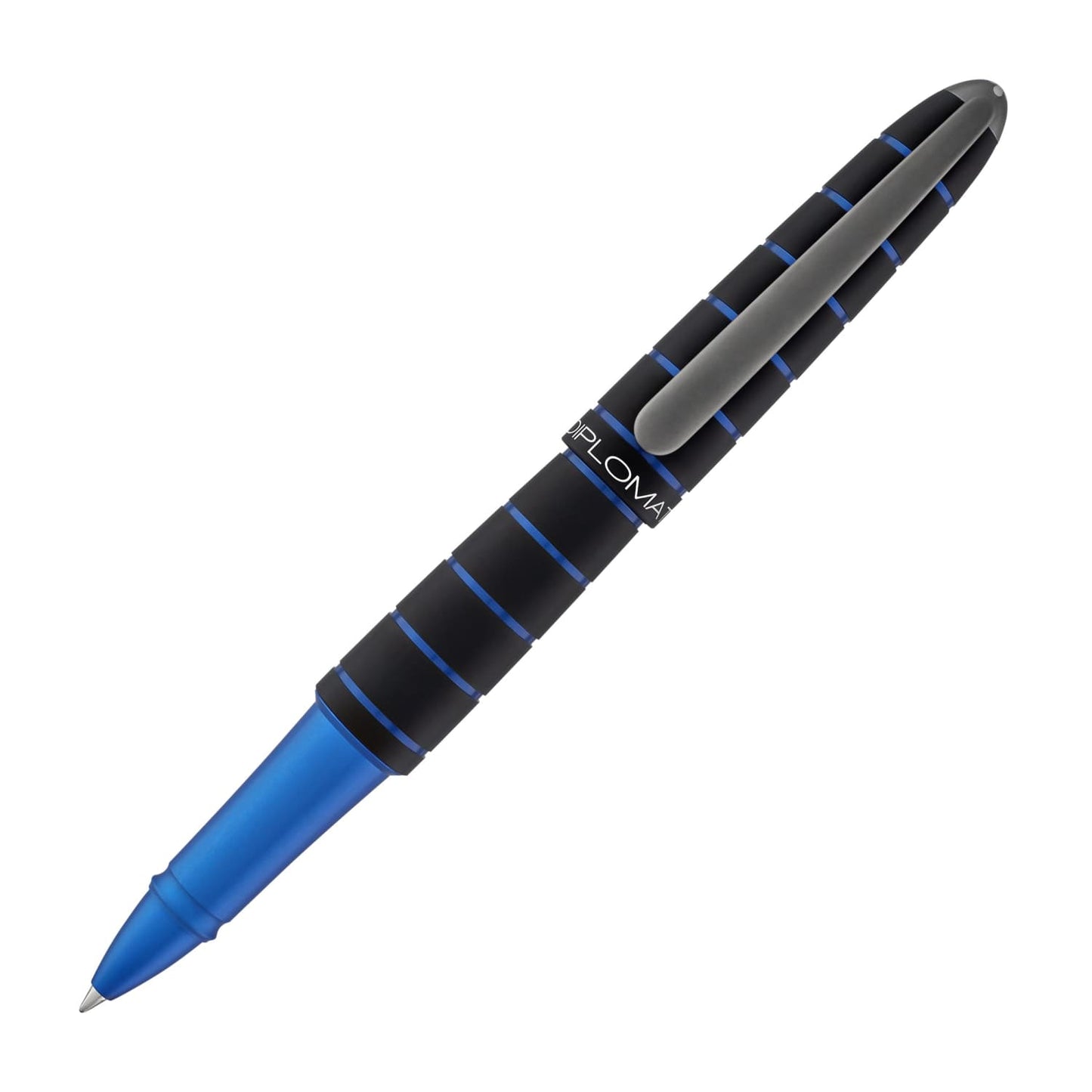 Diplomat Elox Rollerball Pen in Ring Black/Blue Rollerball Pen