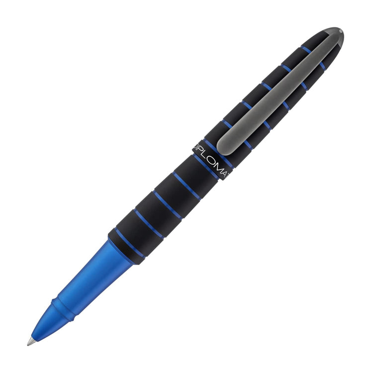 Diplomat Elox Rollerball Pen in Ring Black/Blue Rollerball Pen
