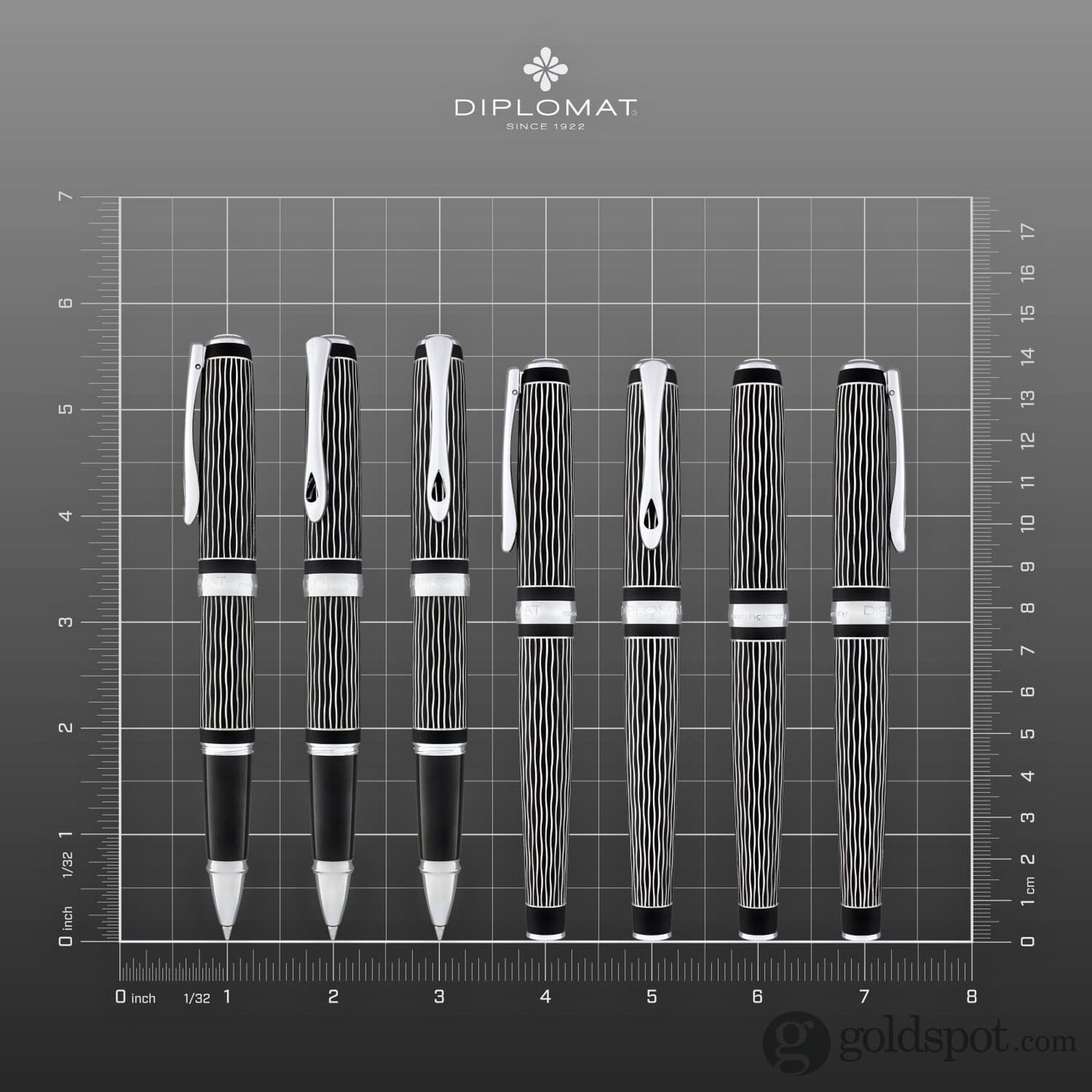 Diplomat Excellence A Plus Rollerball Pen in Waves Rollerball Pen