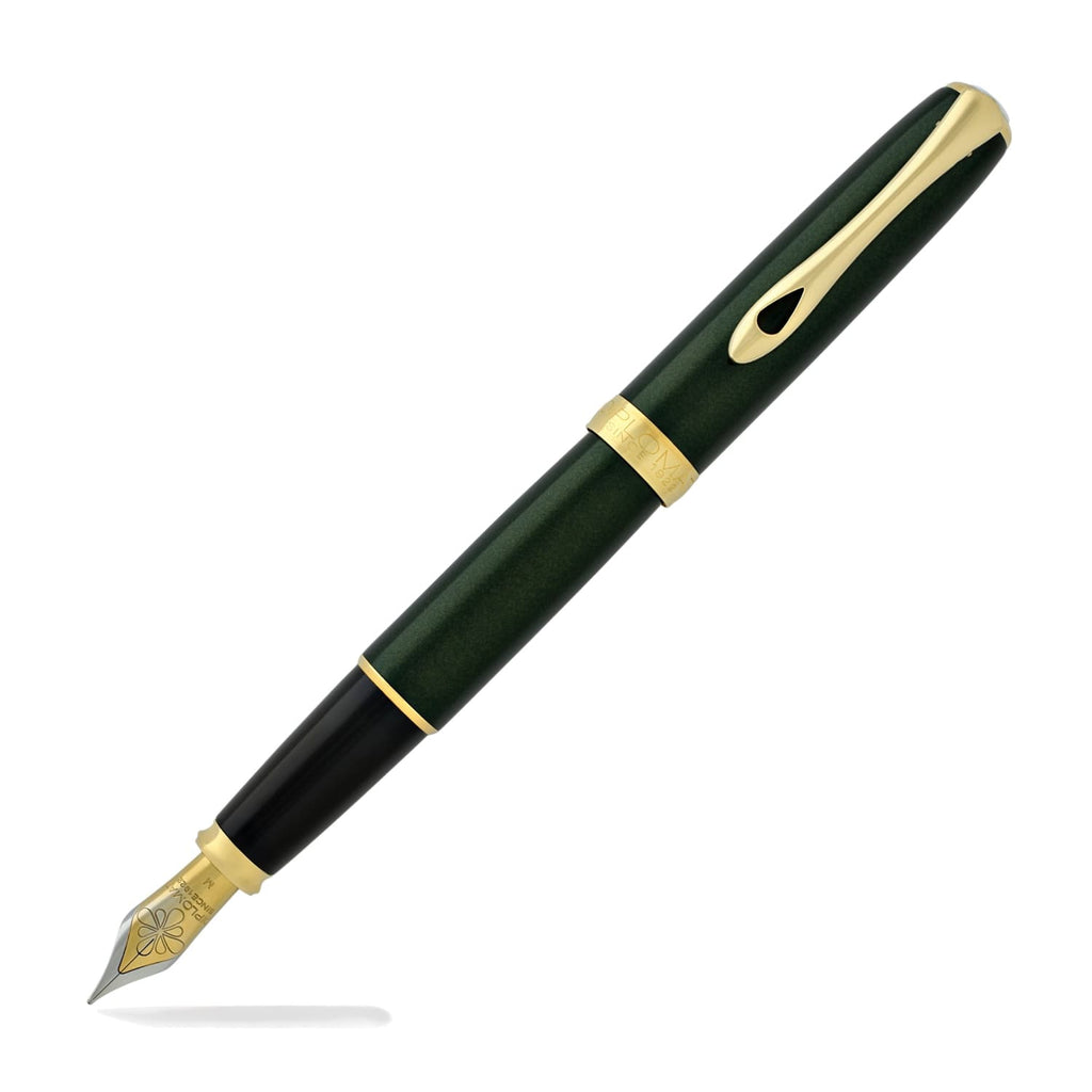 Diplomat Excellence A2 Fountain Pen in Evergreen with Gold Trim Fountain Pen