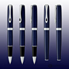 Diplomat Excellence A2 Rollerball Pen in Midnight Blue with Chrome Trim Rollerball Pen
