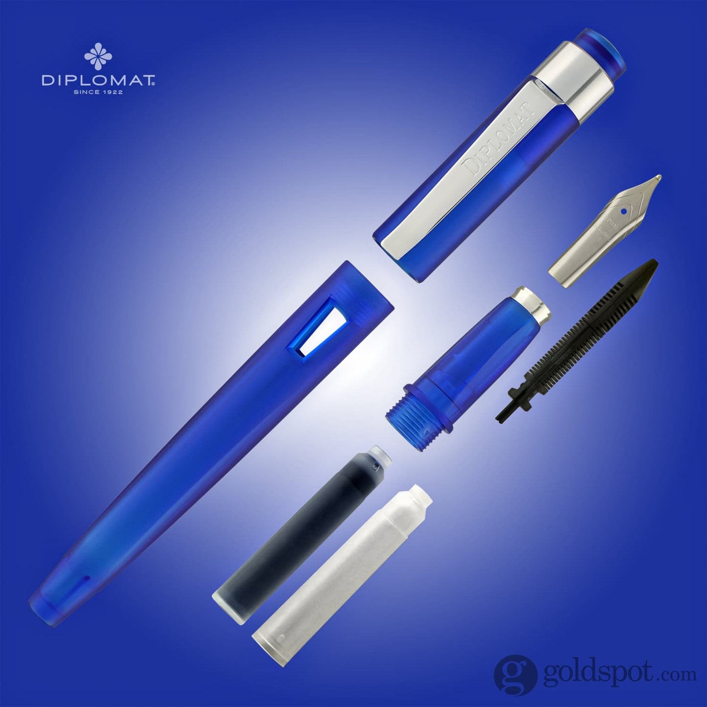 Diplomat Magnum Demo Fountain Pen in Blue Fountain Pen