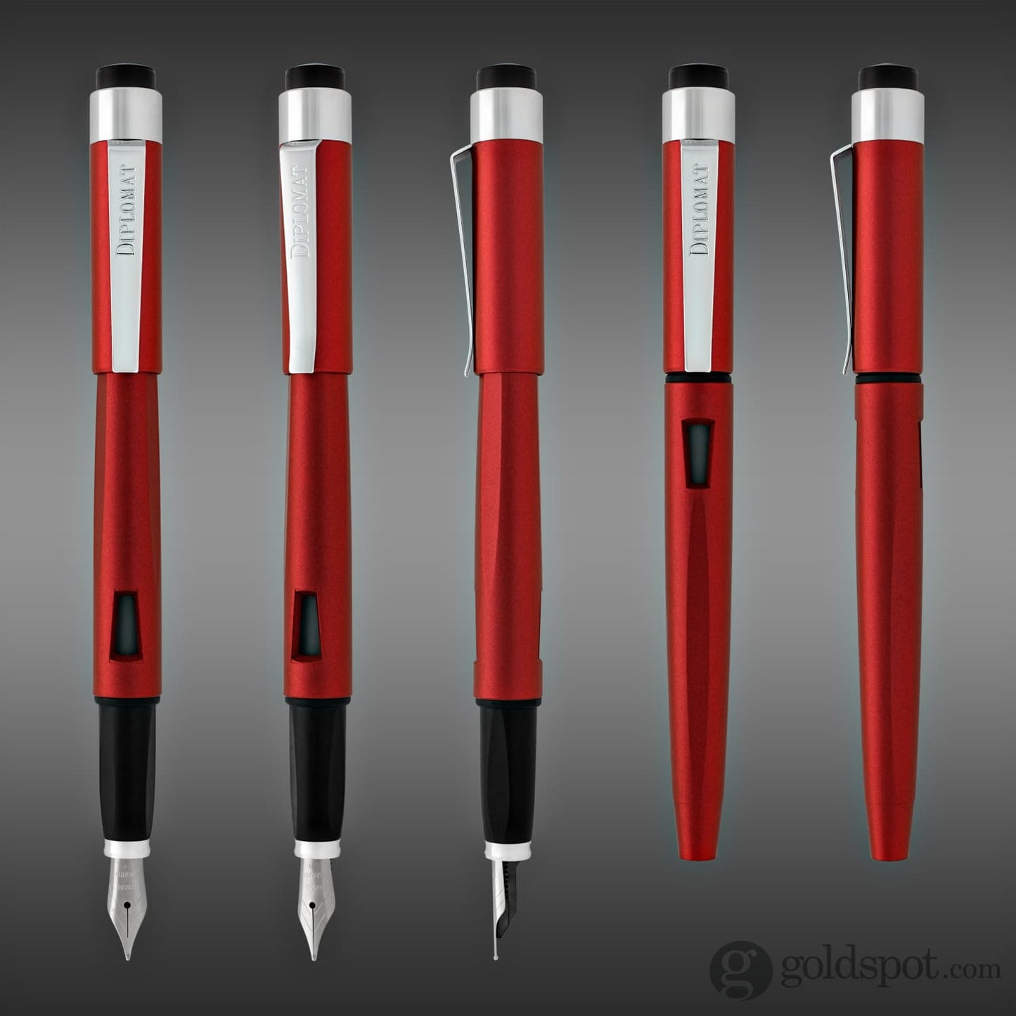 Diplomat Magnum Fountain Pen in Burned Red Fountain Pen