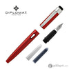 Diplomat Magnum Fountain Pen in Burned Red Fountain Pen