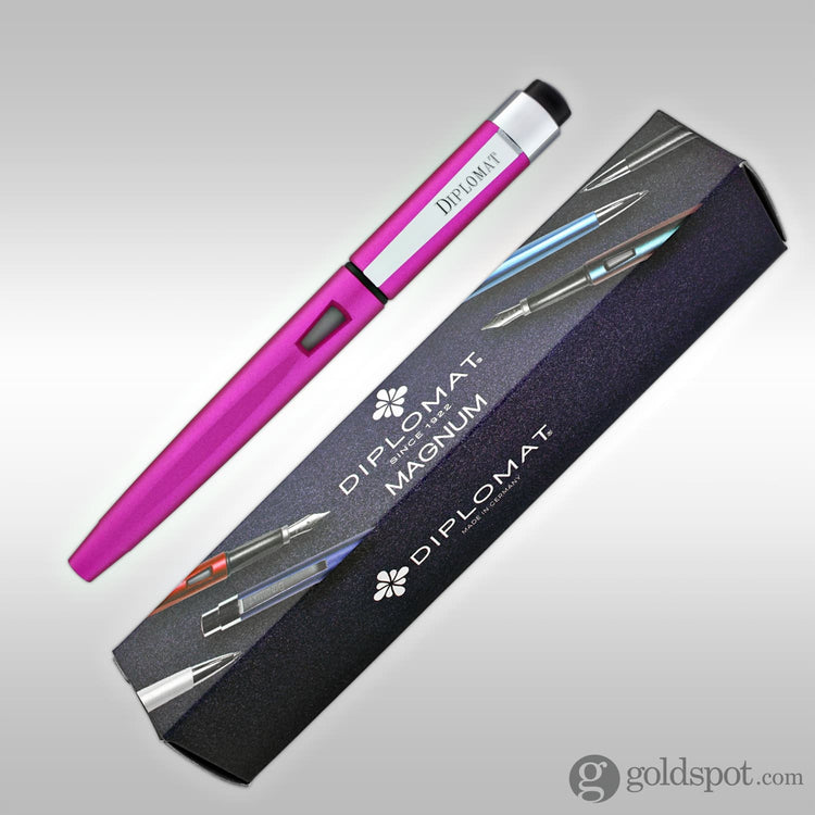 Diplomat Magnum Fountain Pen in Hot Pink Fountain Pen
