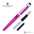 Diplomat Magnum Fountain Pen in Hot Pink Fountain Pen