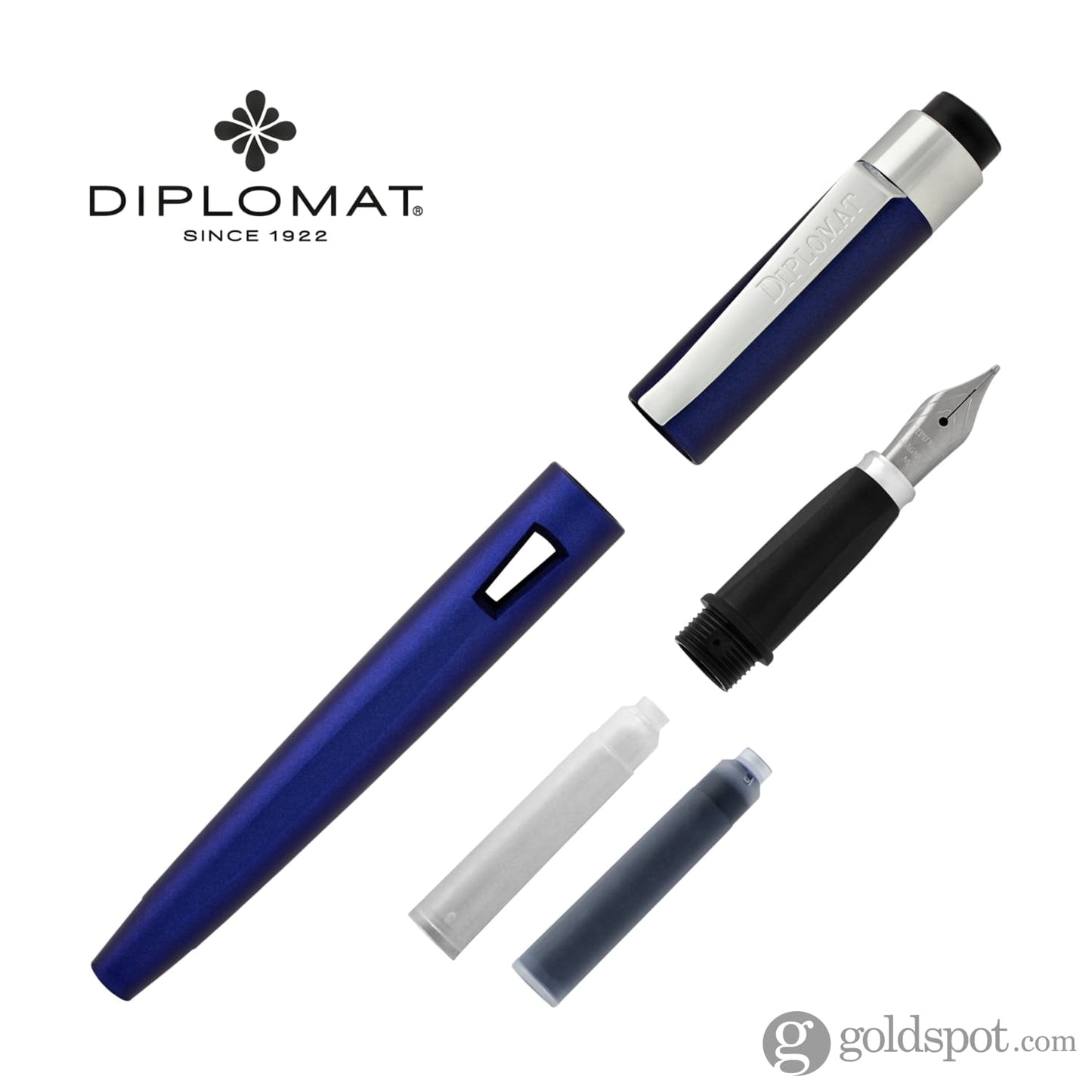 Diplomat Magnum Fountain Pen in Indigo Blue Fountain Pen