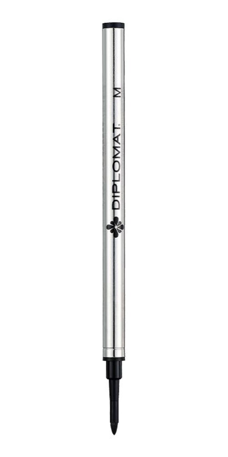 Diplomat Refills Black Felt-Tip Medium Point Rollerball Pen