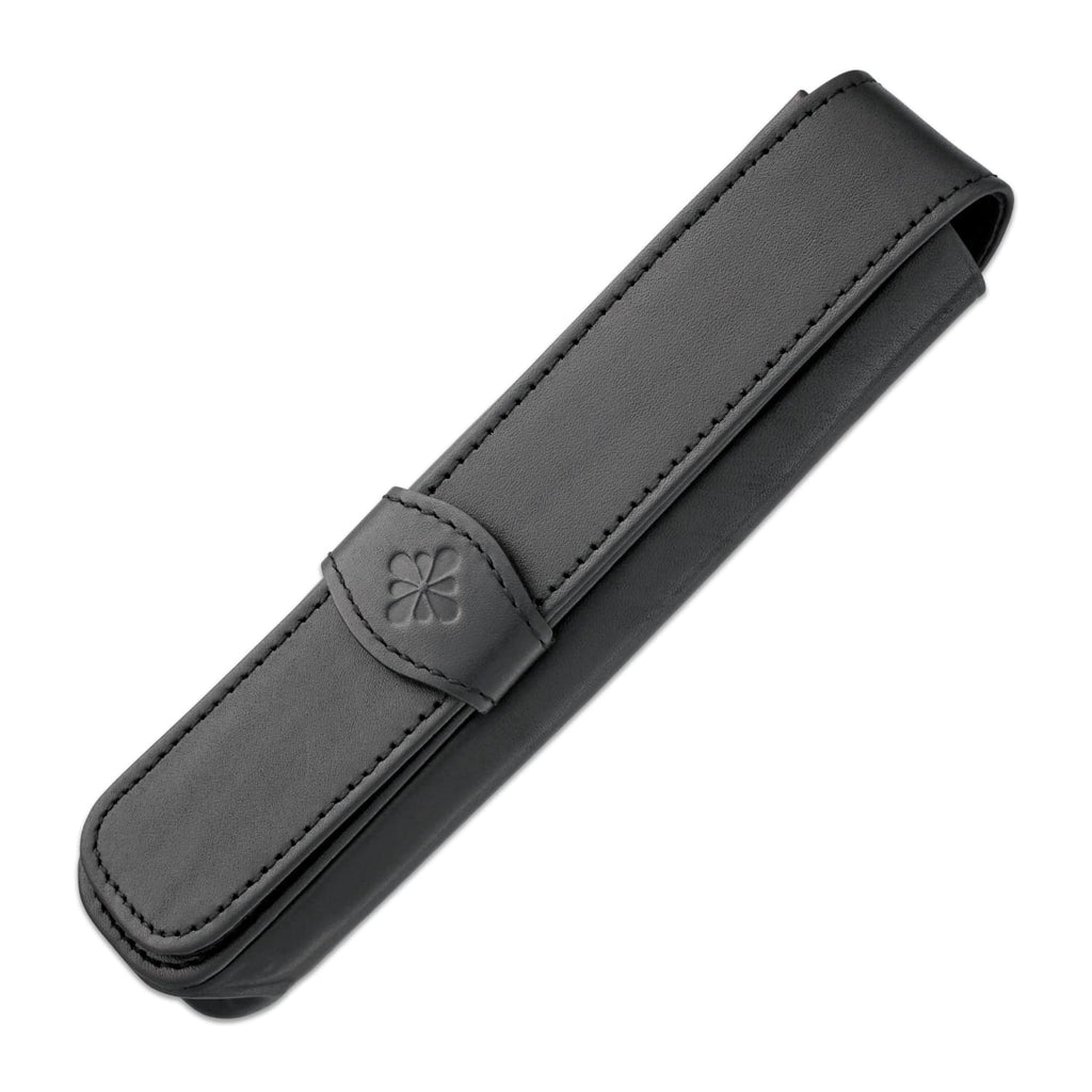 Diplomat Single Pen Case Fine Leather in Black Pen Case