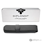 Diplomat Single Pen Case Fine Leather in Black Pen Case
