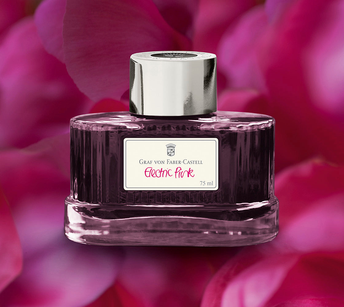 Graf von Faber-Castell Bottled Ink in Electric Pink - 75 mL Bottled Ink