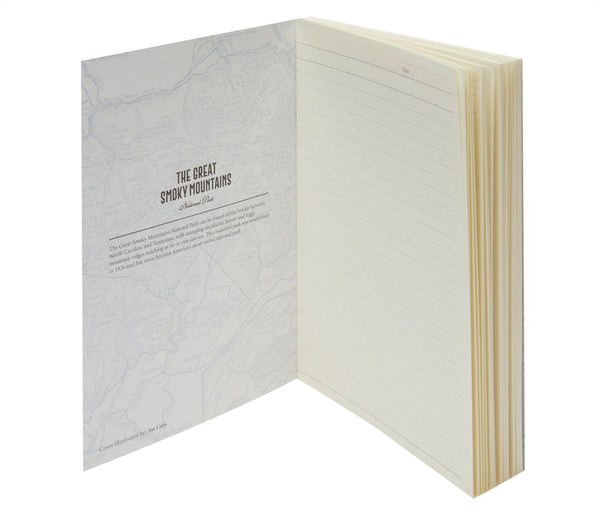 Itoya Profolio Oasis National Parks Lined Notebook in Smoky Mountains - A5 Notebooks Journals