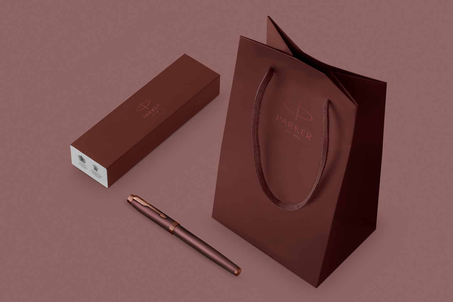 Parker IM Monochrome Rollerball Pen in Burgundy Rollerball Pen